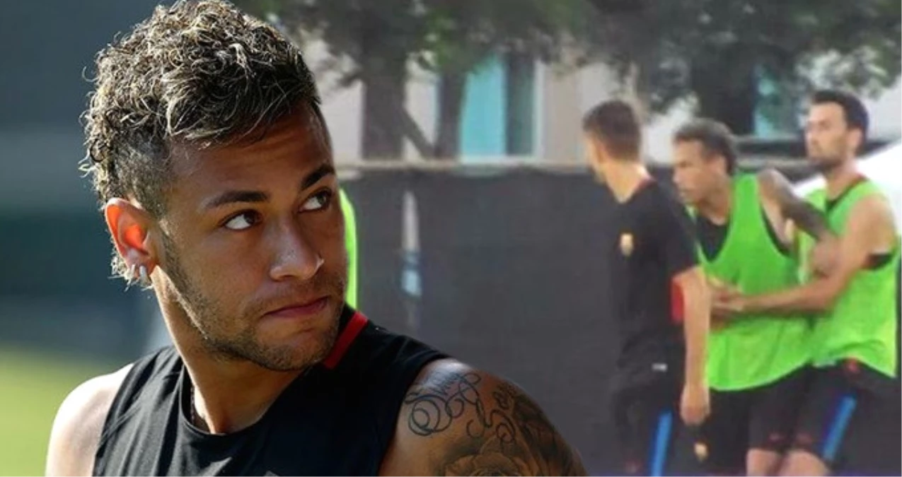 Barcelona\'nın Transferine İzin Vermediği Neymar, Antrenmanda Yeni Oyuncuyu Yumrukladı
