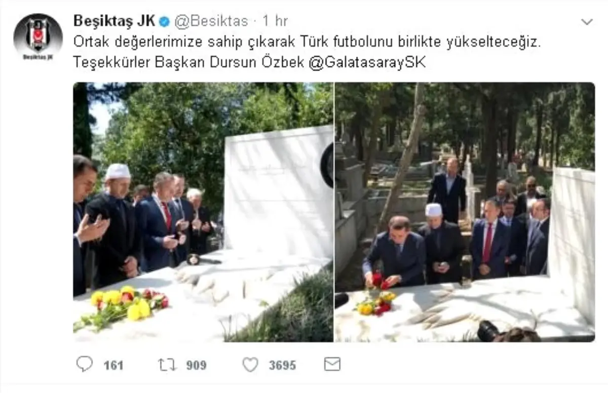 Beşiktaş\'tan Dursun Özbek\'e Teşekkür