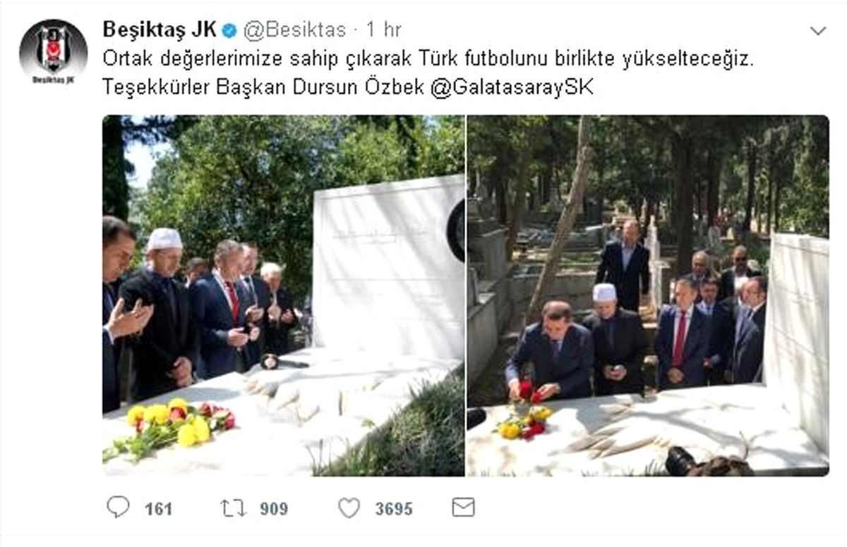 Beşiktaş\'tan Dursun Özbek\'e Teşekkür