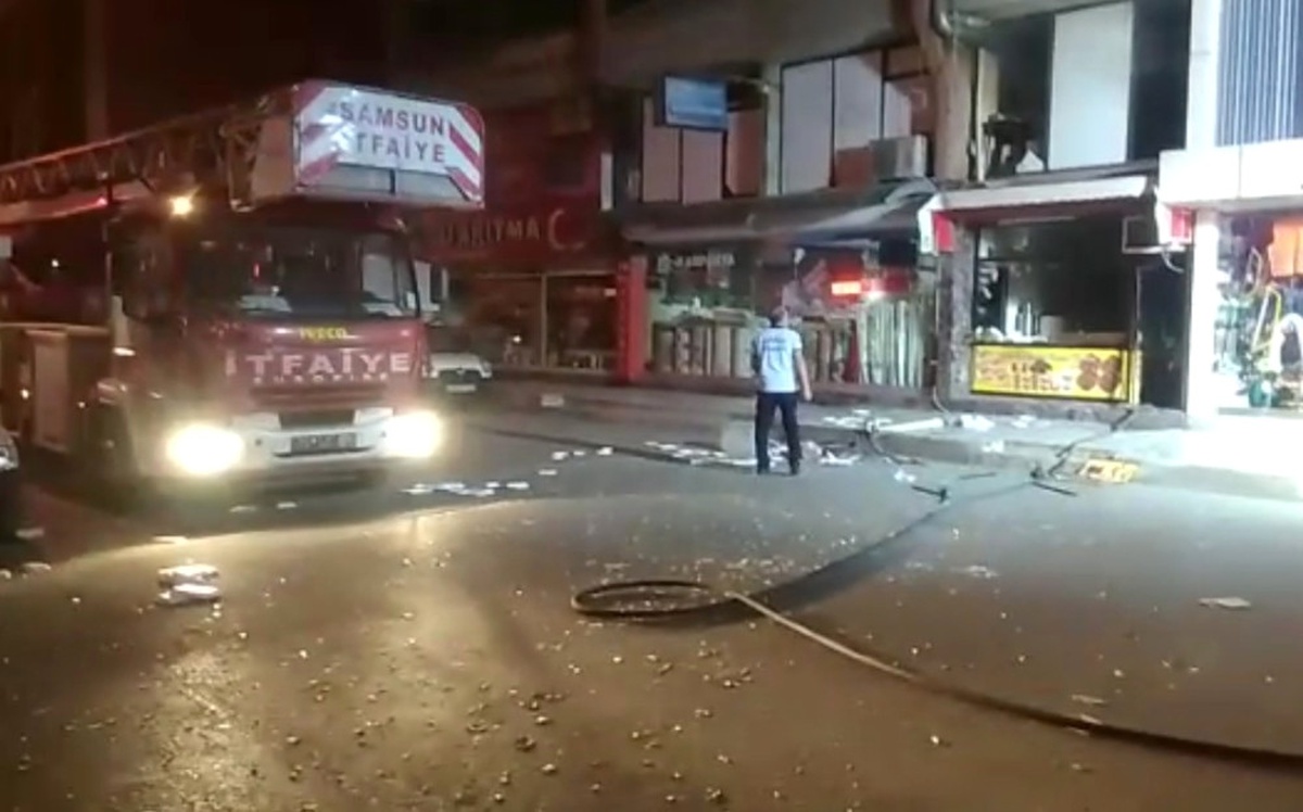 Samsun\'da Sanayi Tüpü Patladı: 1 Yaralı