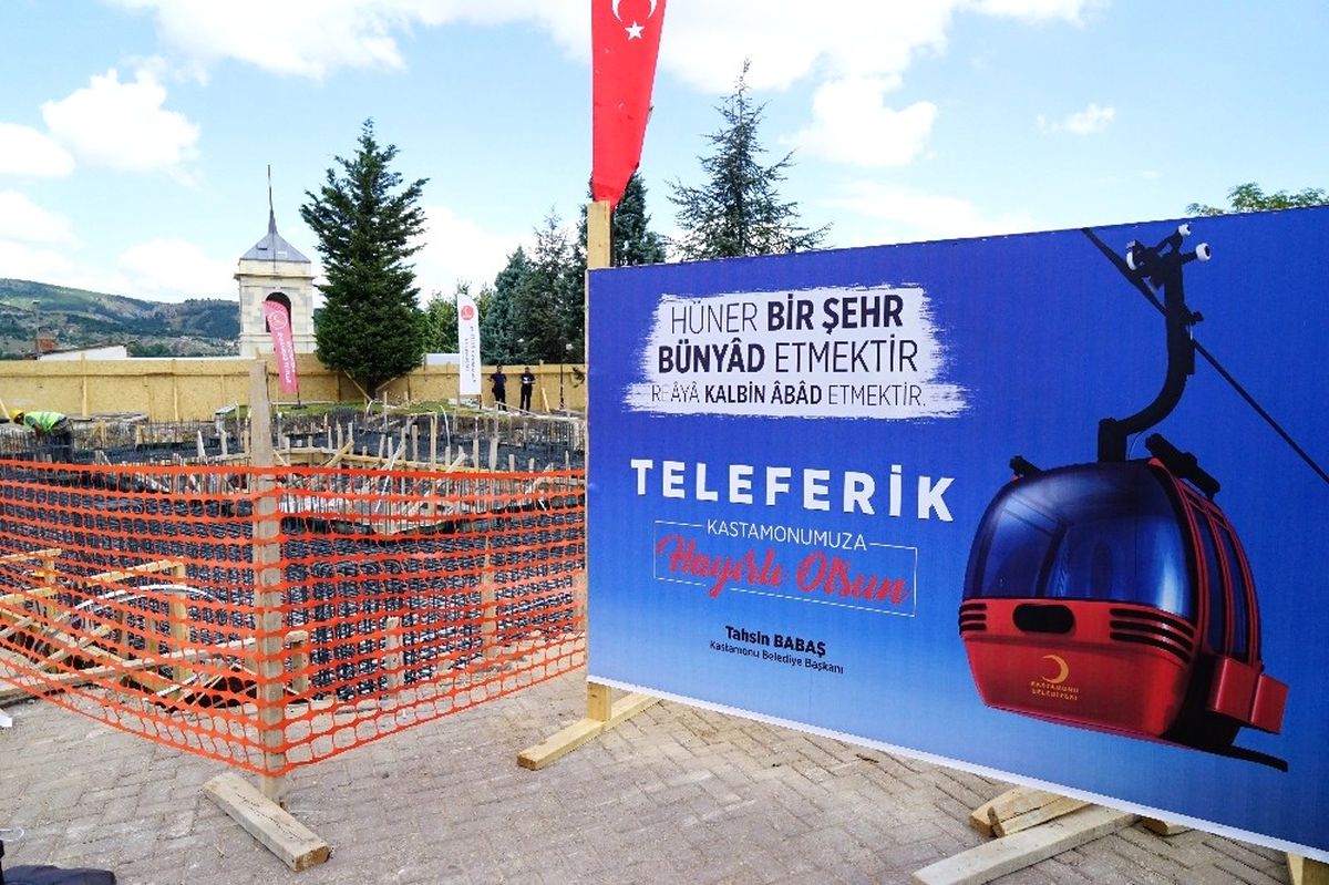 Teleferik Projesi\'nin Temeli Atıldı