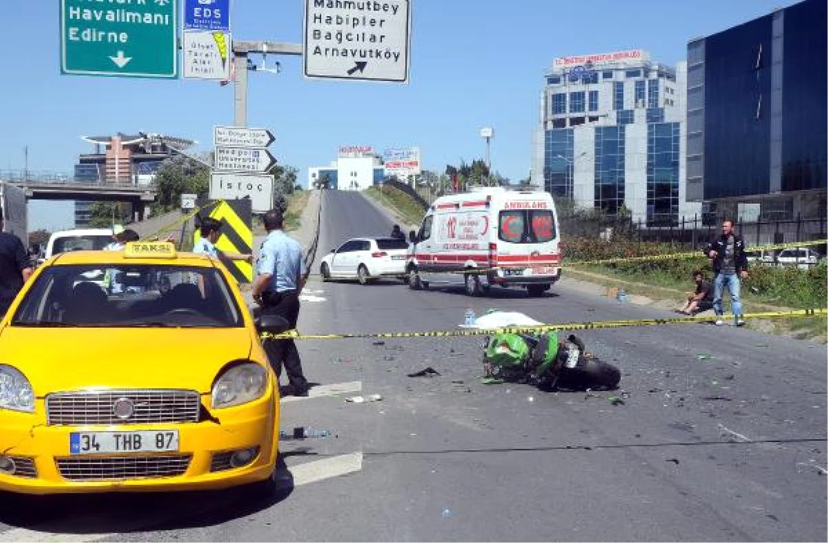 Hatalı Şerit Değiştiren Taksi Sürücüsü Motorsikletlinin Ölümüne Neden Oldu