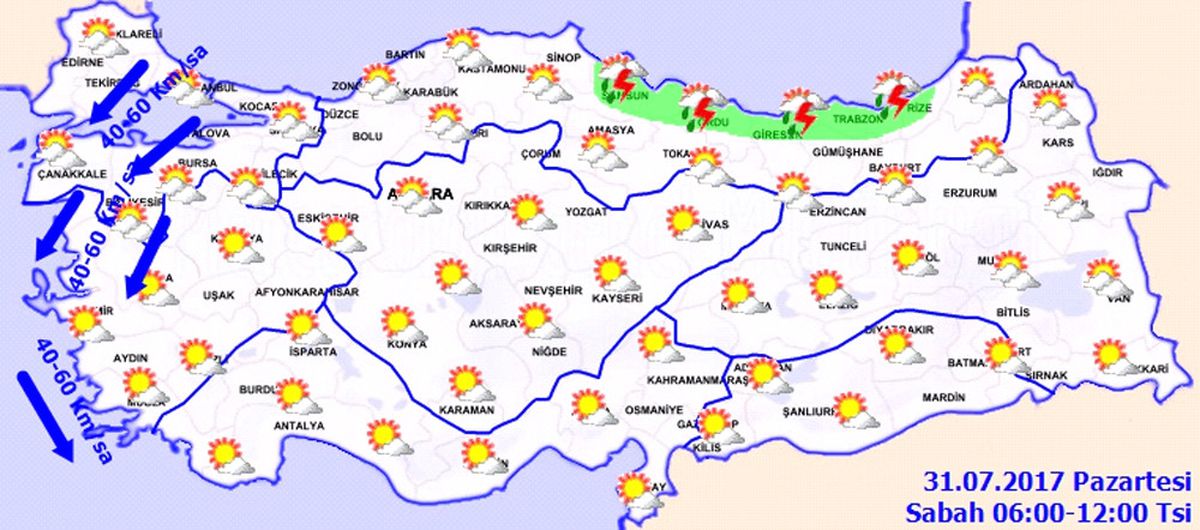 Yurtta Hava Durumu