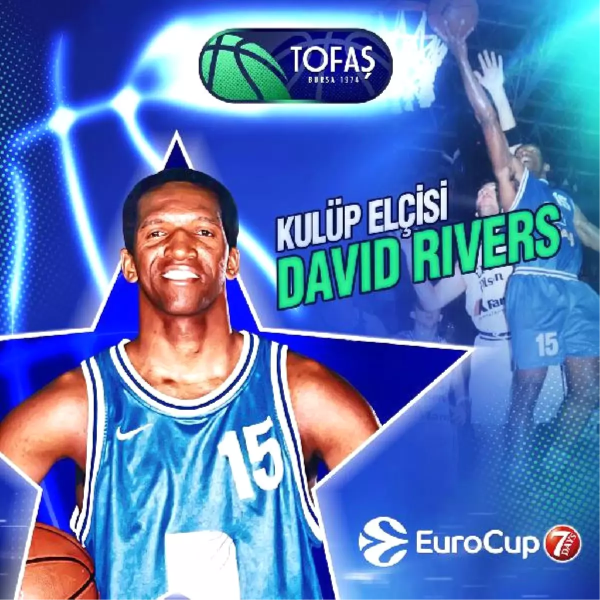 Tofaş\'ın Kulüp Elçisi David Rivers Oldu