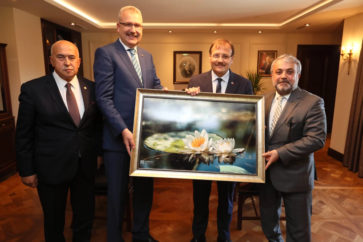 Ali Özkan\'dan Başbakan Yardımcısı Çavuşoğlu\'na Ziyaret