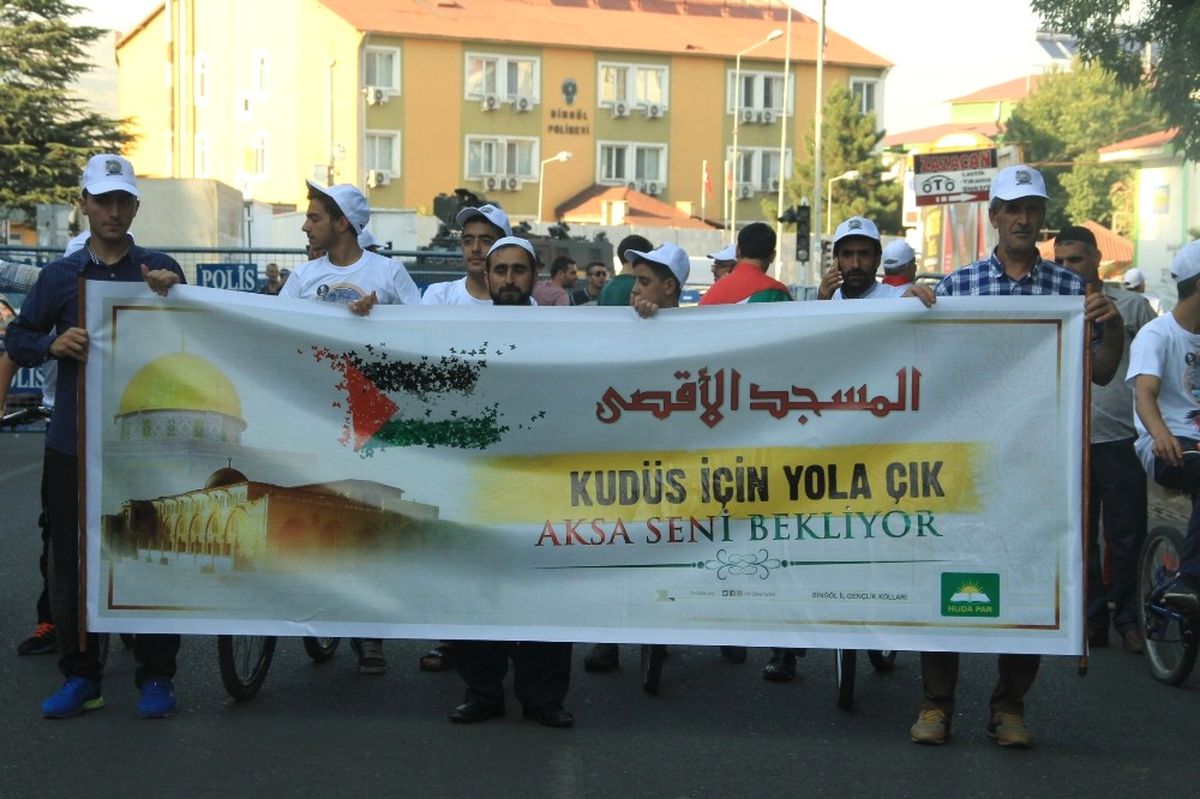 Bingöl\'de Mescid-i Aksa İçin Pedal Çevirdiler
