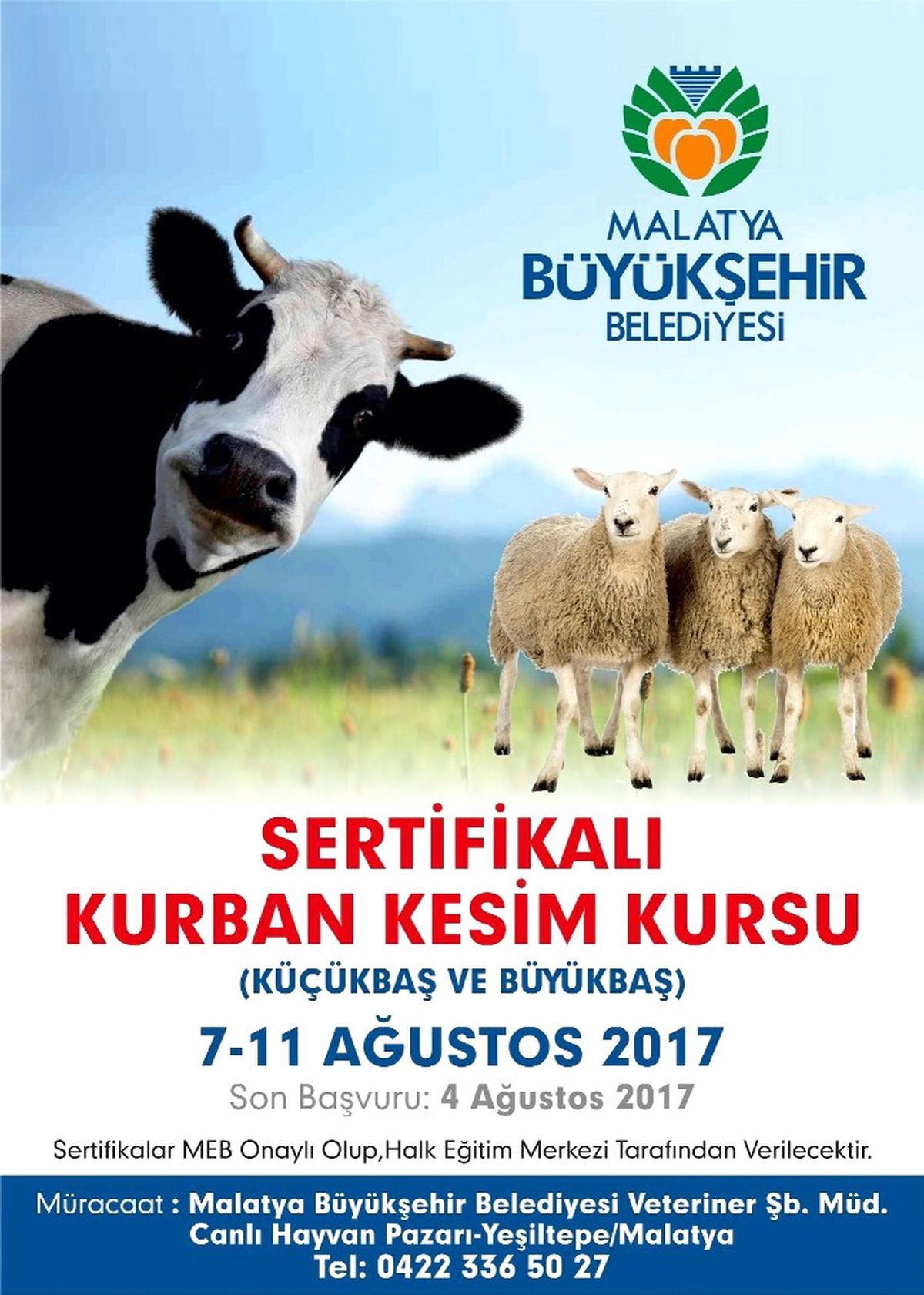 Kurban Kesim Kursu Başvurularında Son 2 Gün