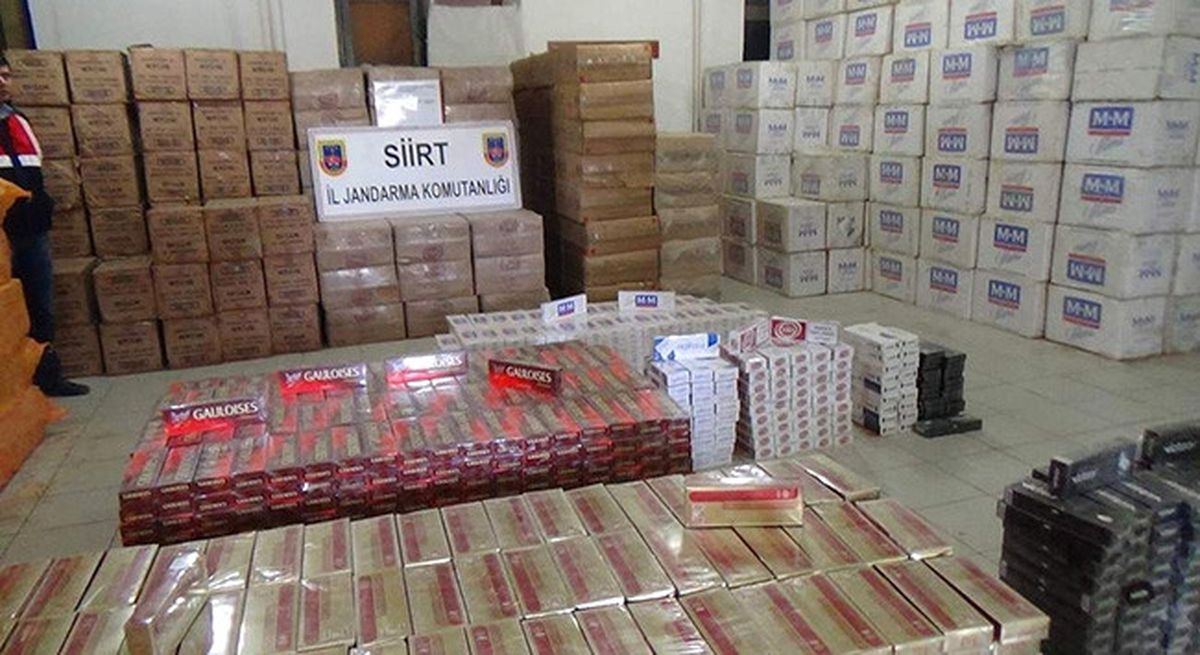 Siirt\'te 23 Bin 380 Paket Kaçak Sigara Ele Geçirildi
