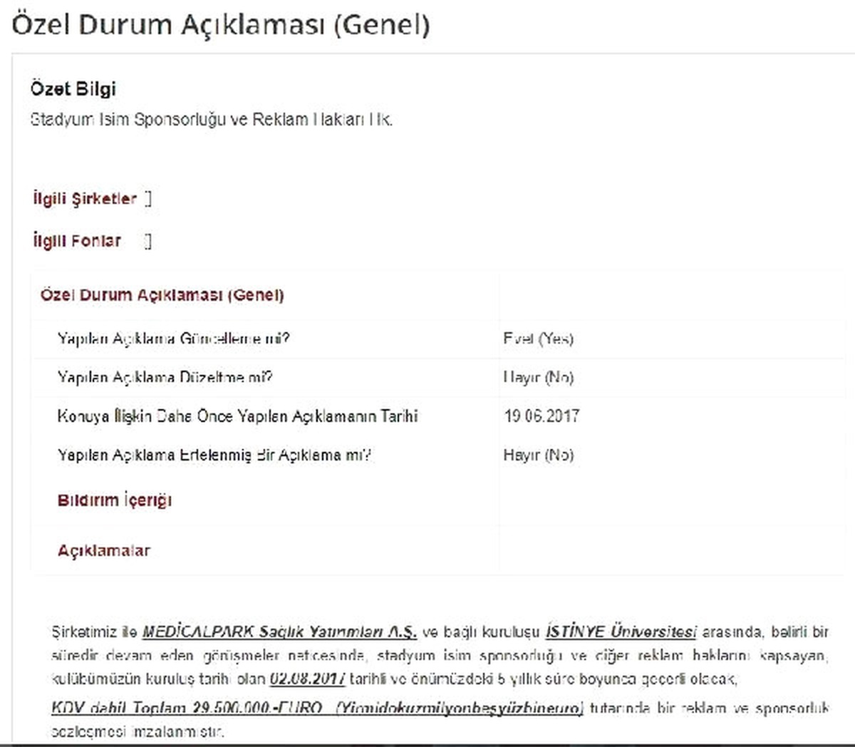 Trabzonspor\'dan Kap\'a Sponsorluk Açıklaması