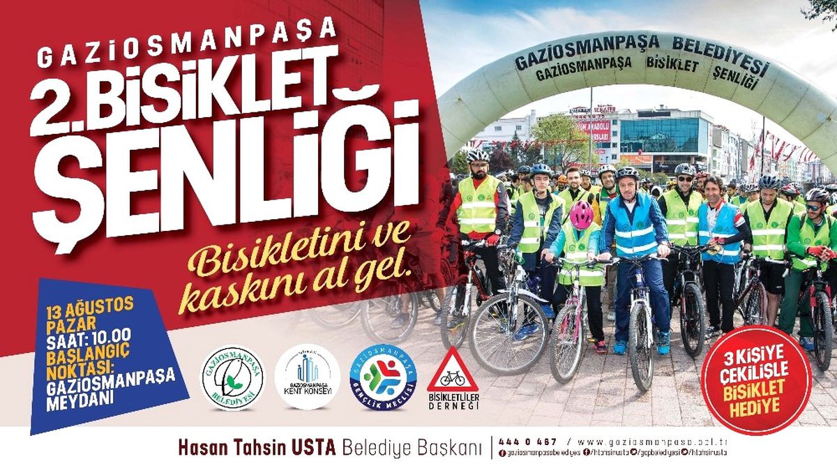Gaziosmanpaşa 2. Bisiklet Şenliği Başlıyor