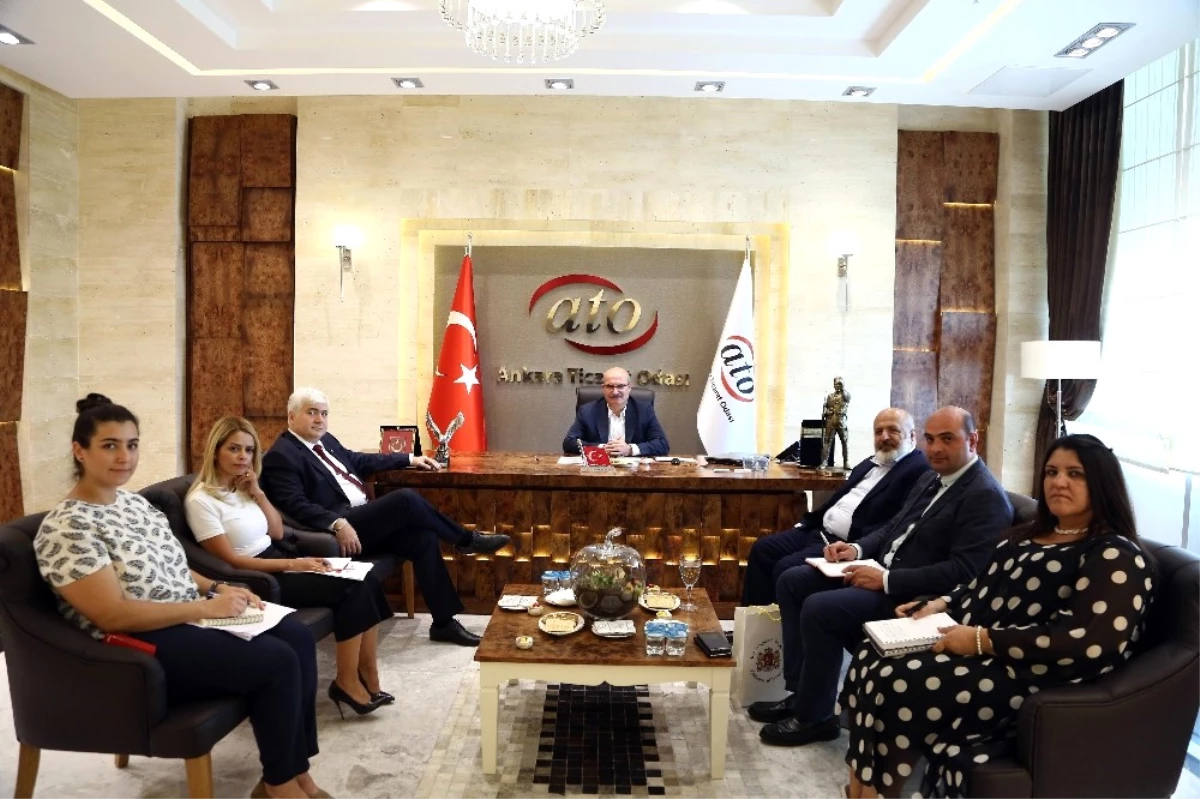 Gürcistan Büyükelçisi Koplatadze, ATO Başkanı Baran\'ı Ziyaret Etti