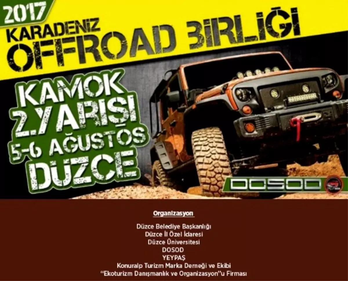 Off-Road Yarışlarının 2. Ayak Bölümü Düzce\'de Yapılacak