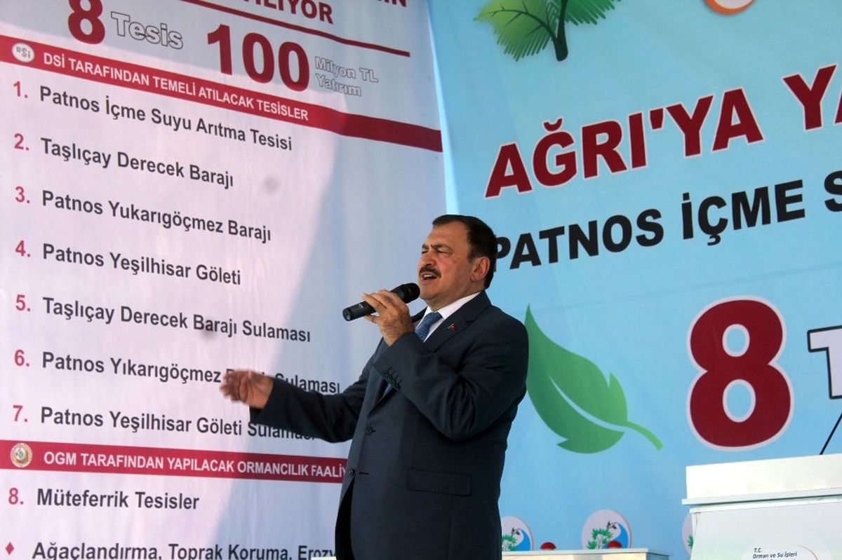 Bakan Eroğlu\'ndan Ağrı\'ya 126 Milyon TL\'lik Yatırım Sözü
