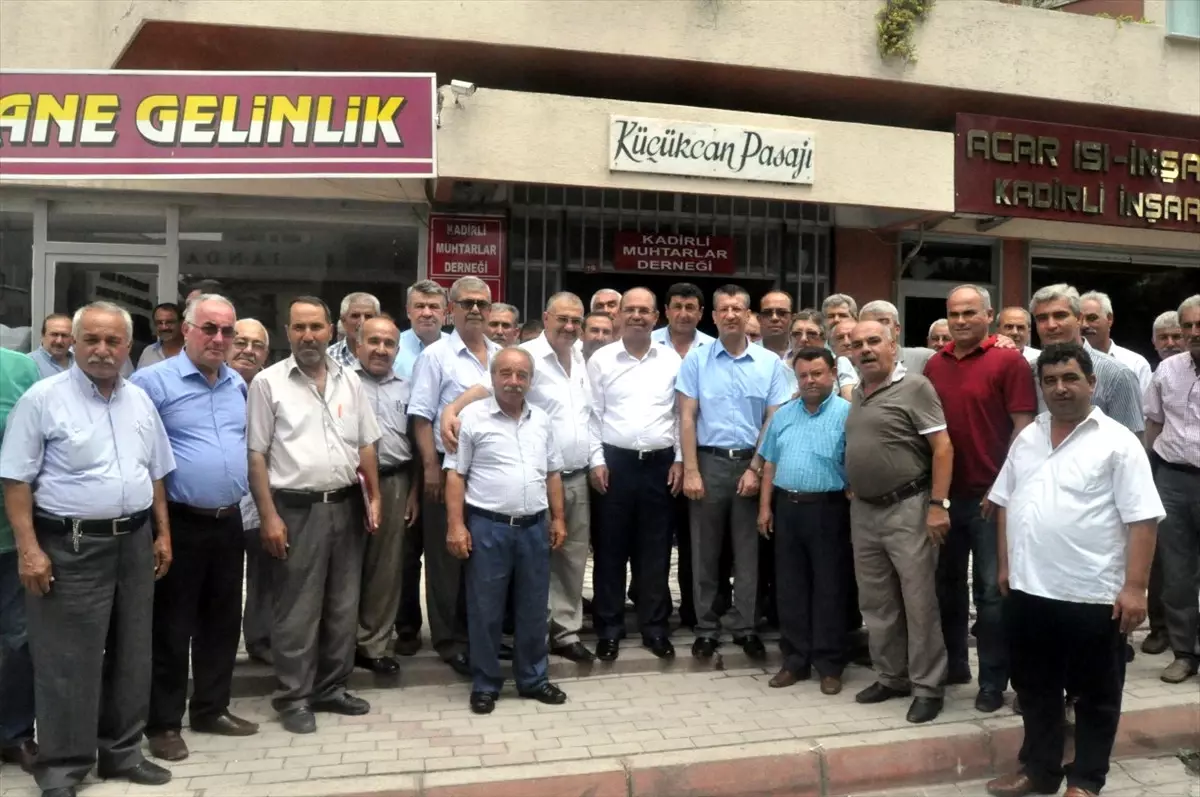 Kaymakam Orhan\'dan Muhtarlar Derneğine Ziyaret