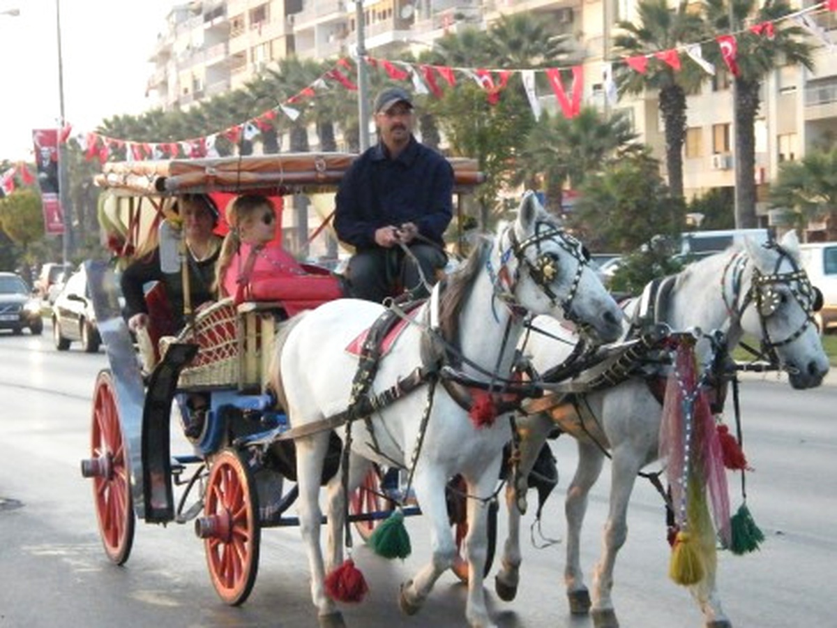 İzmir\'deki Roman Faytoncular Belediyeden İşlerini Geri İstiyor