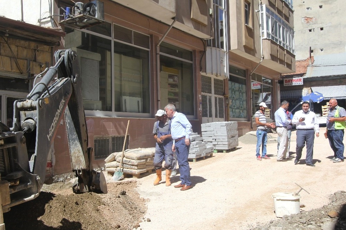 Bayburt Belediyesinin Kaldırım Çalışmaları