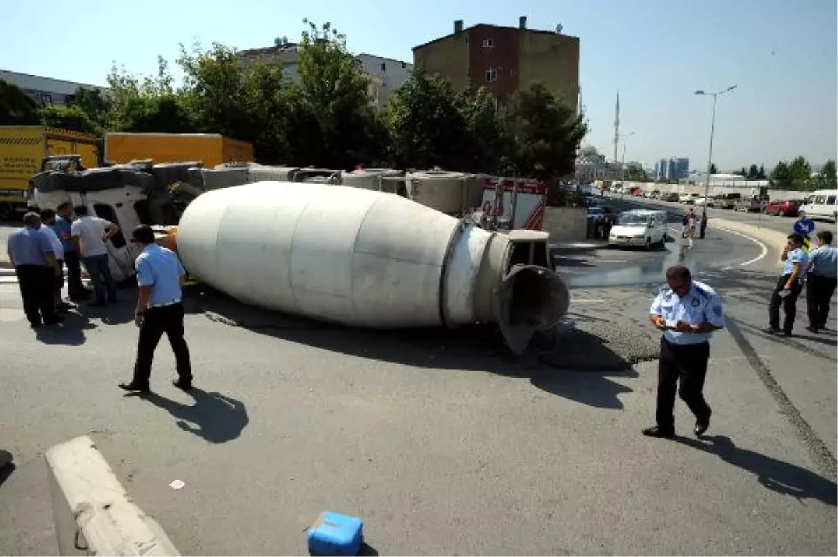 Beton Mikseri Kontrolden Çıktı, Facianın Eşiğinden Dönüldü