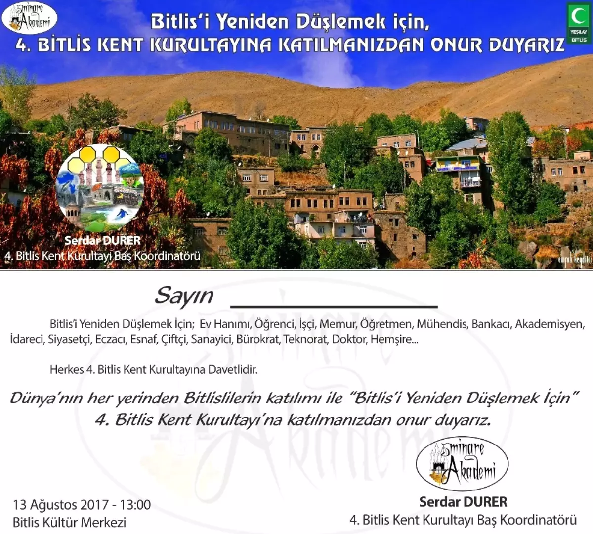 Bitlis\'te \'Kent Kurultayı\' Hazırlığı