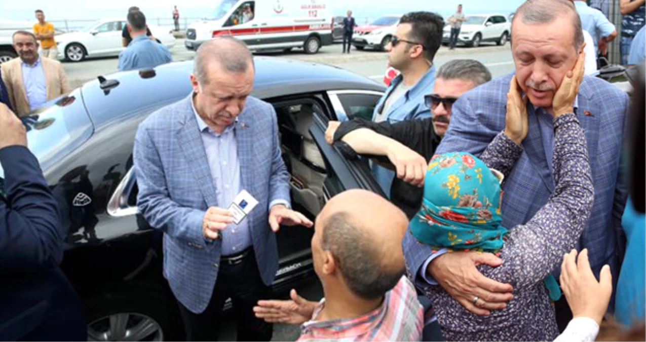 Cumhurbaşkanı Erdoğan\'a Artvin\'de Sevgi Seli