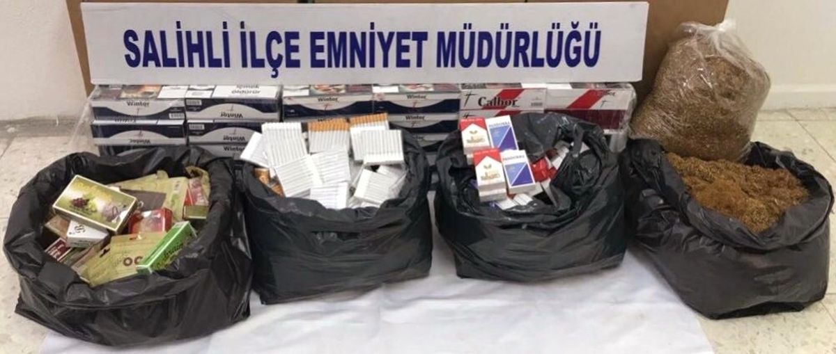 Manisa\'da Kaçak İçki ve Sigara Operasyonu