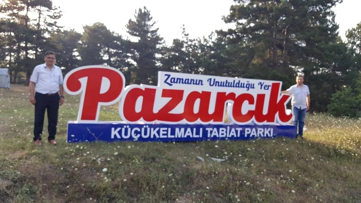Pazaryeri Küçükelmalı Tabiat Parkı\'na Pazarcık Tabelası Yerleştirildi