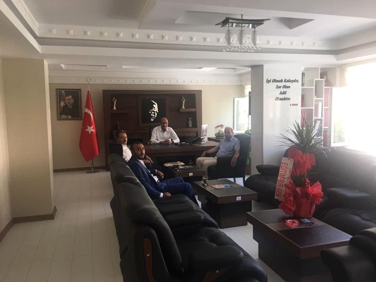 Eğitim Bir-Sen\'den Akkışla Kaymakamına Nezaket Ziyareti