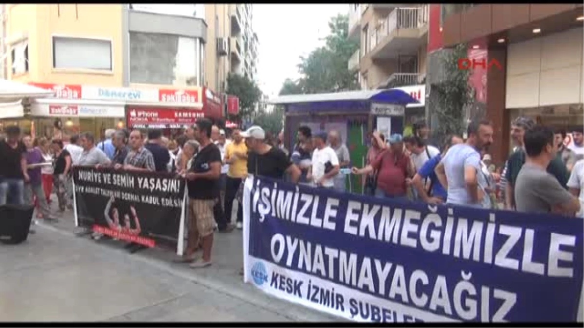 İzmir Kesk\'ten İhraç Edilen Kamu Çalışanlarına Destek