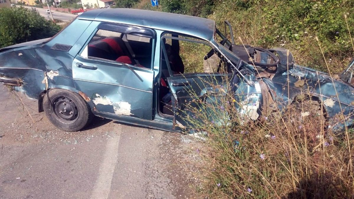 Kastamonu\'da Alkollü Sürücü Beton Mikserine Çarptı