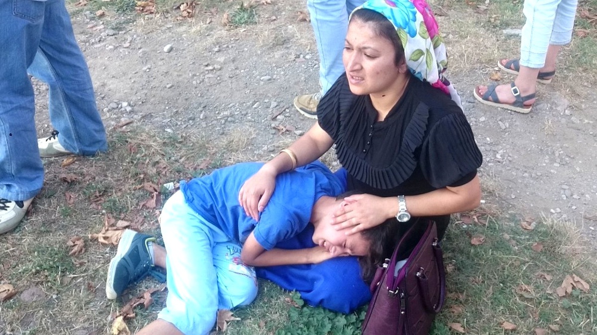 13 Metrelik Burca Çıkan Çocuk Yere Çakıldı