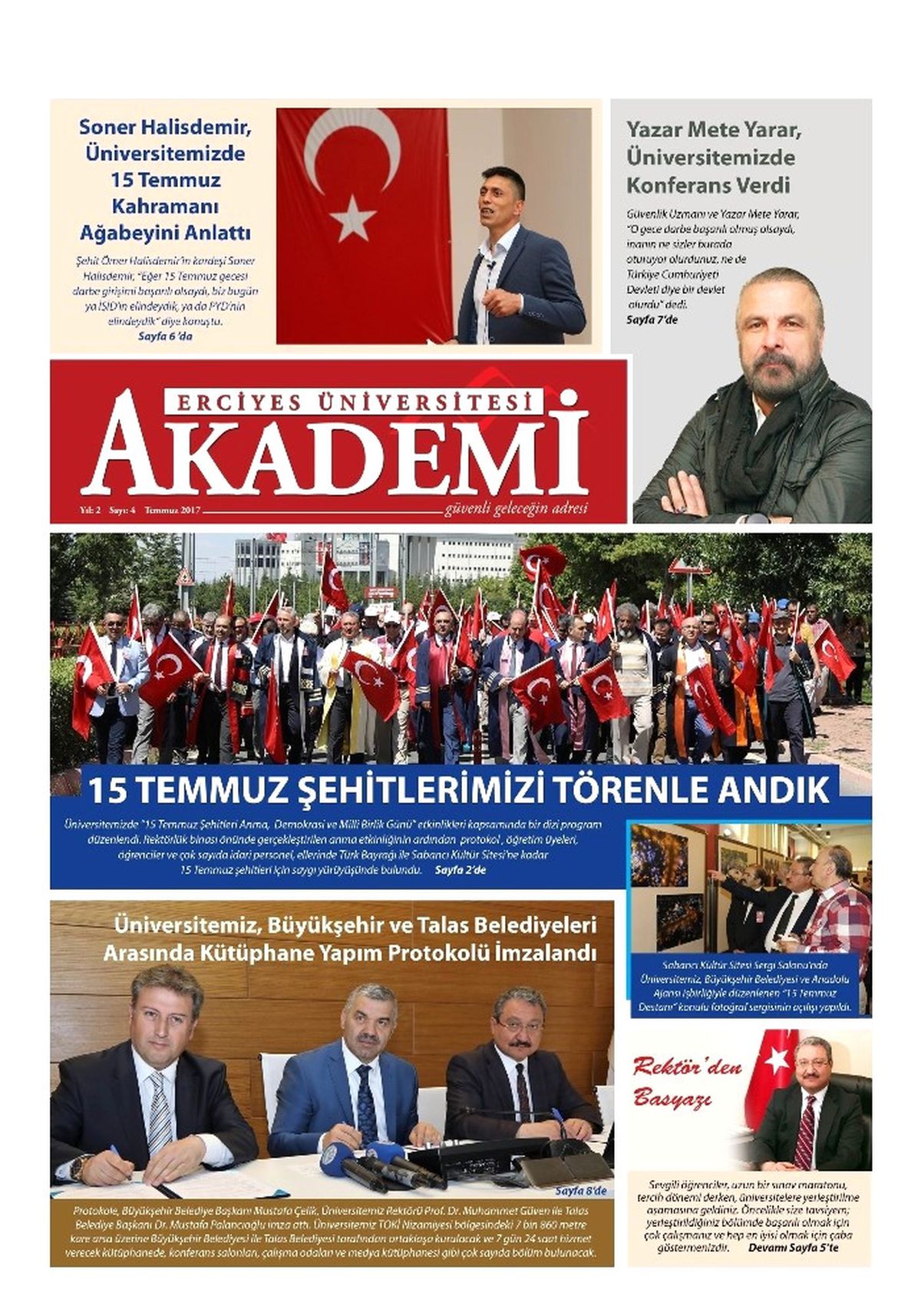 Erciyes Üniversitesi Akademi\'nin 4. Sayısı Çıktı