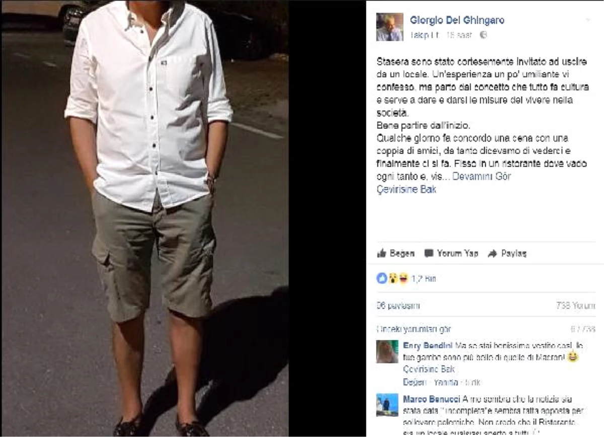 İtalya\'da "Neden Erkekler Yazın Bacaklarını Gösteremez" Tartışması