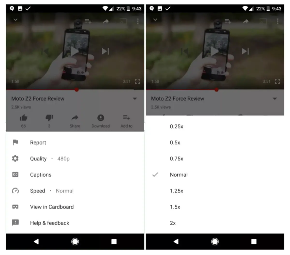 Youtube Oynatma Hızı Kontrolü Android ve İos\'a Gelebilir