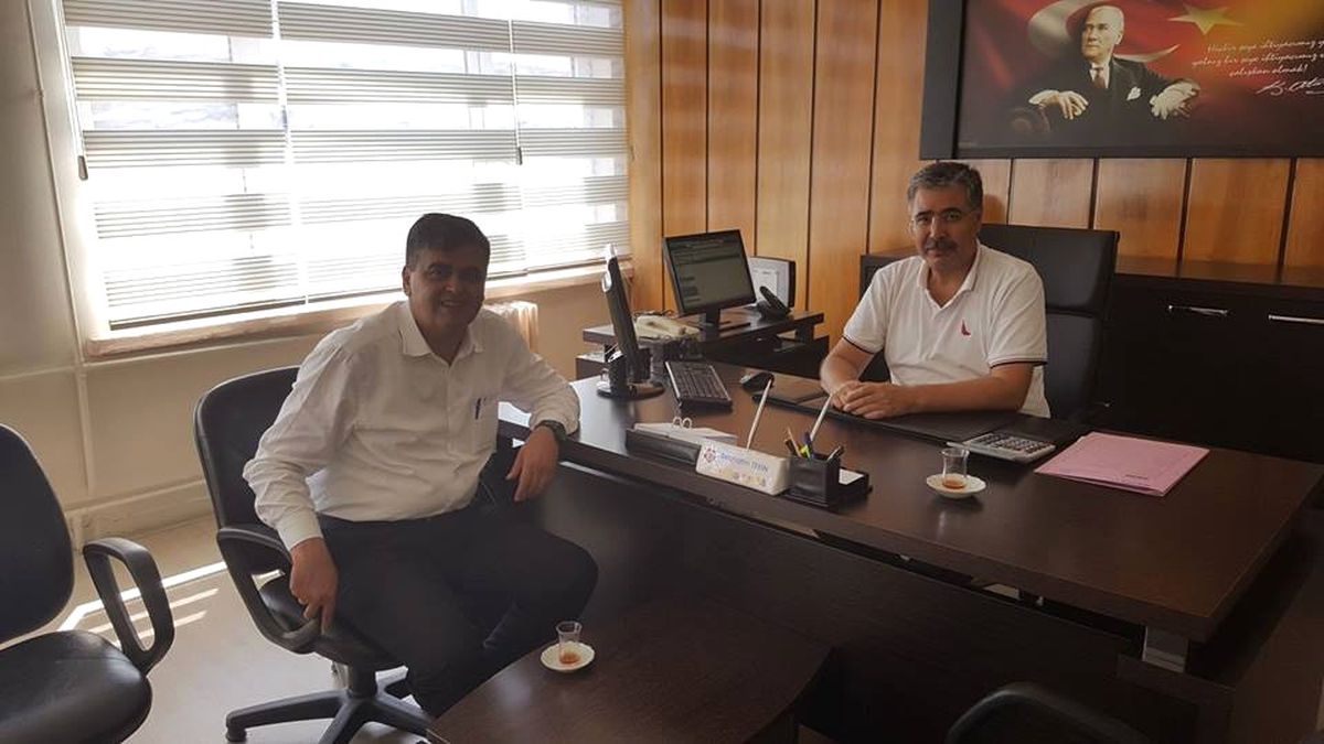 Başkan Yalçın, Mal Müdürü Tekin\'le Bir Araya Geldi