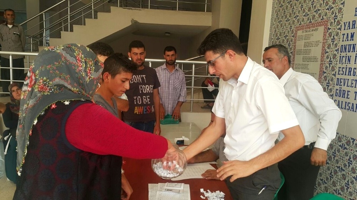 Depremzedelerin Konteynırları Kura ile Belirlendi