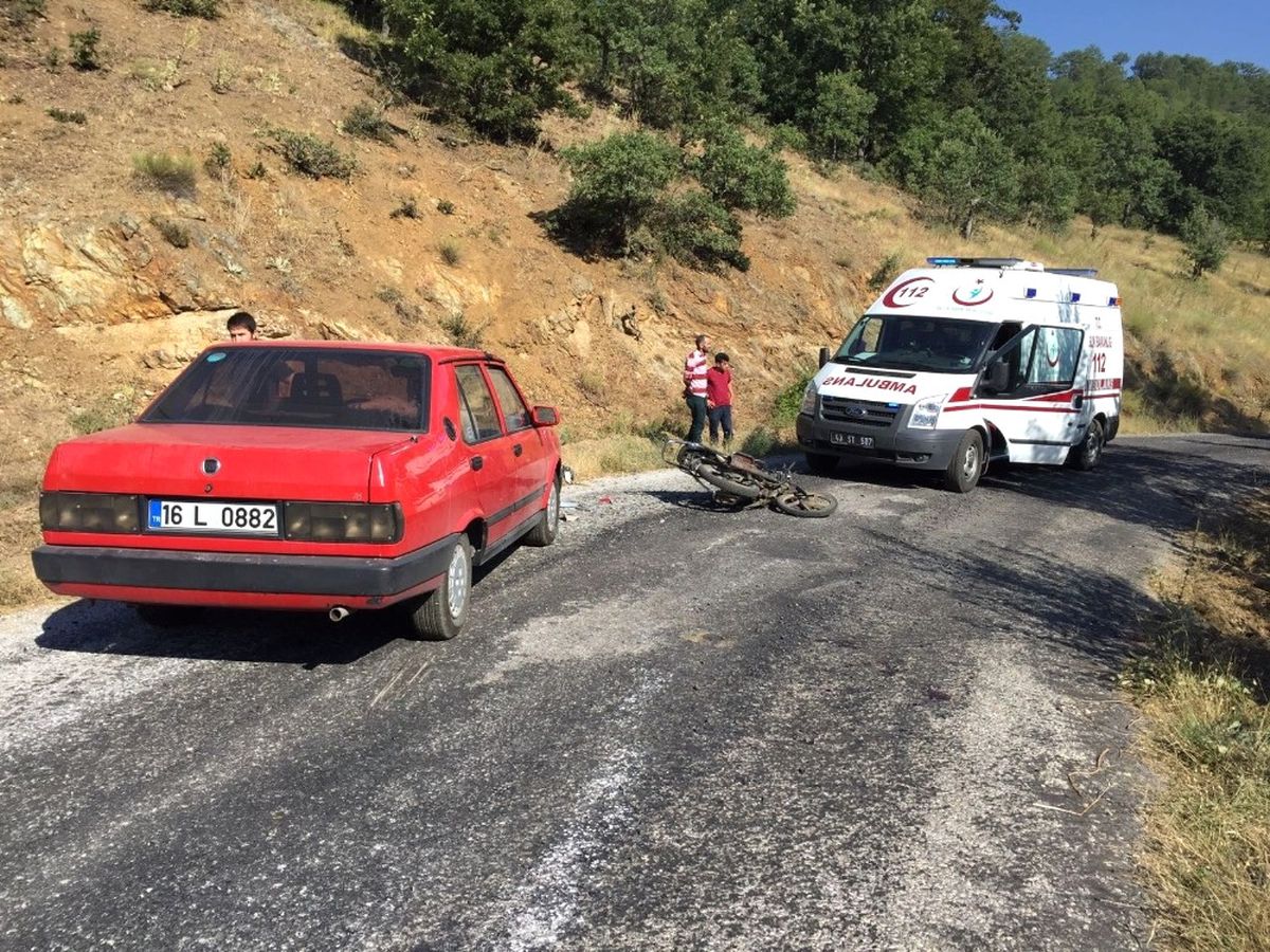 Domaniç\'te Trafik Kazası: 1 Yaralı