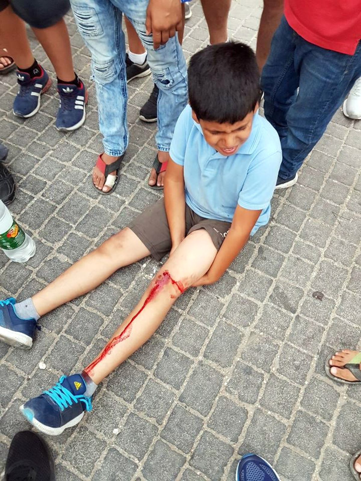 İsrailli Yerleşimci, 4 Filistinli Çocuğa Çarpıp Kaçtı