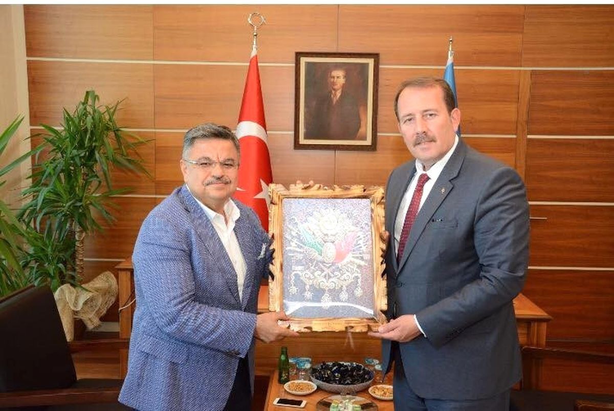 Başkan Yağcı, Karacan\'la Bir Araya Geldi