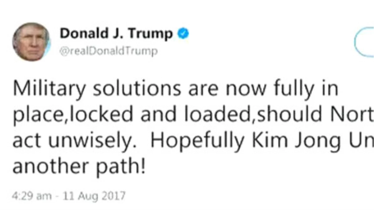 Donal Trump Kuzey Kore\'ye Yine Sert Çıktı