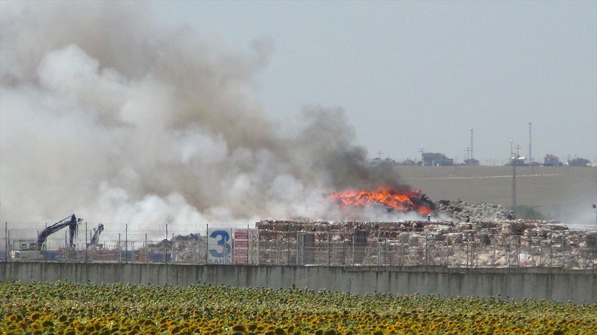 Tekirdağ\'da Yangın