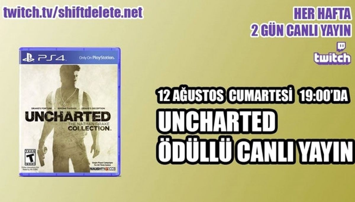 Uncharted Ödüllü Canlı Yayın Başlıyor!