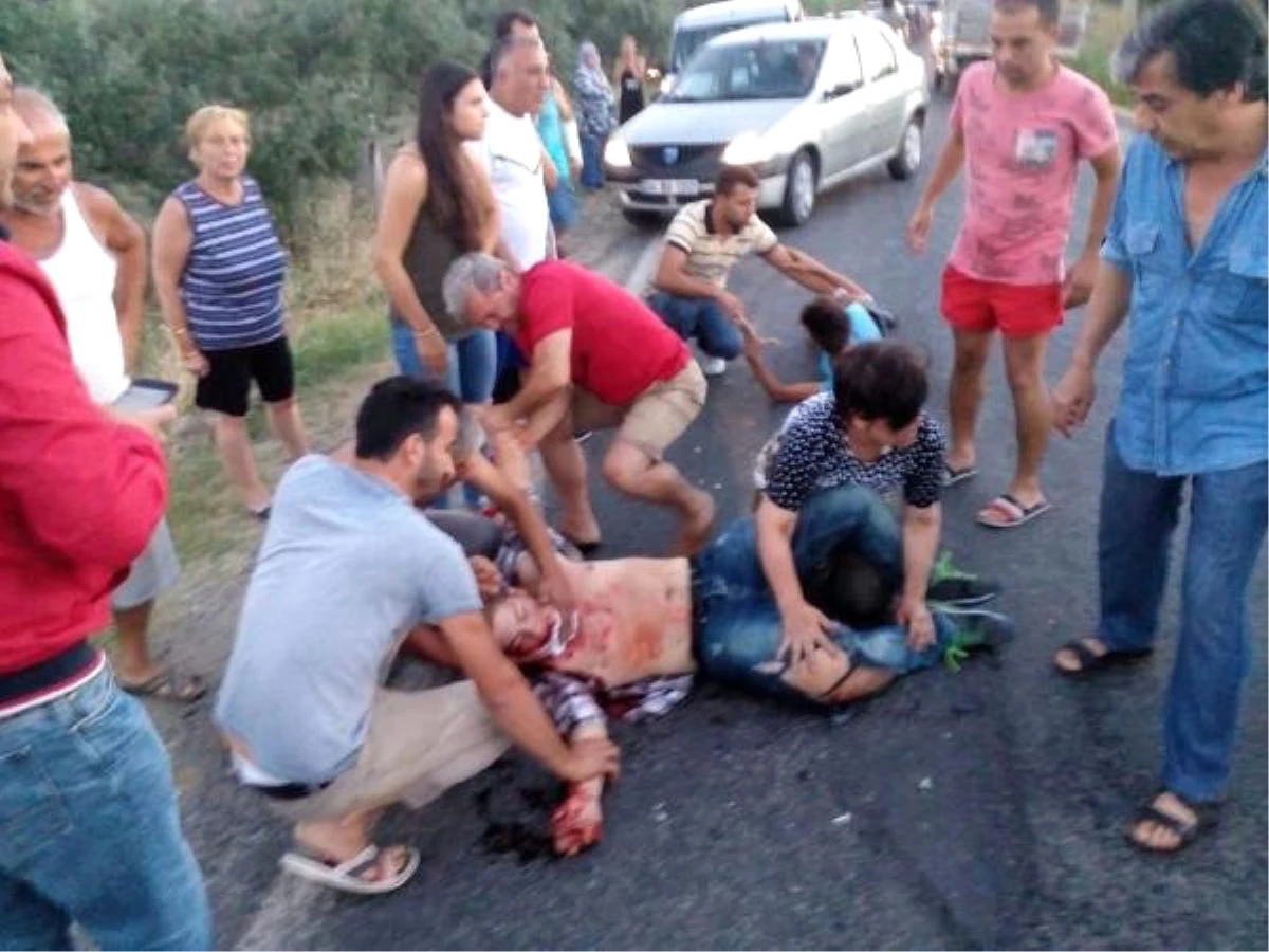 Şarköy\'de Otomobille Motosiklet Çarpıştı: 2 Yaralı