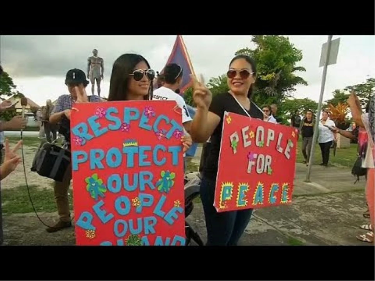 Guam Adası Sakinlerinden Barış Gösterisi