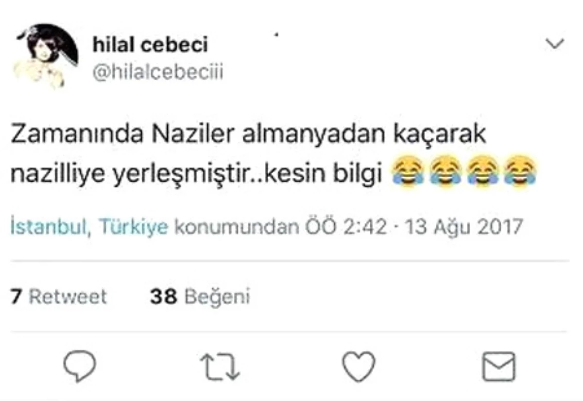 Hilal Cebeci\'den Tepki Çeken Nazilli Paylaşımı