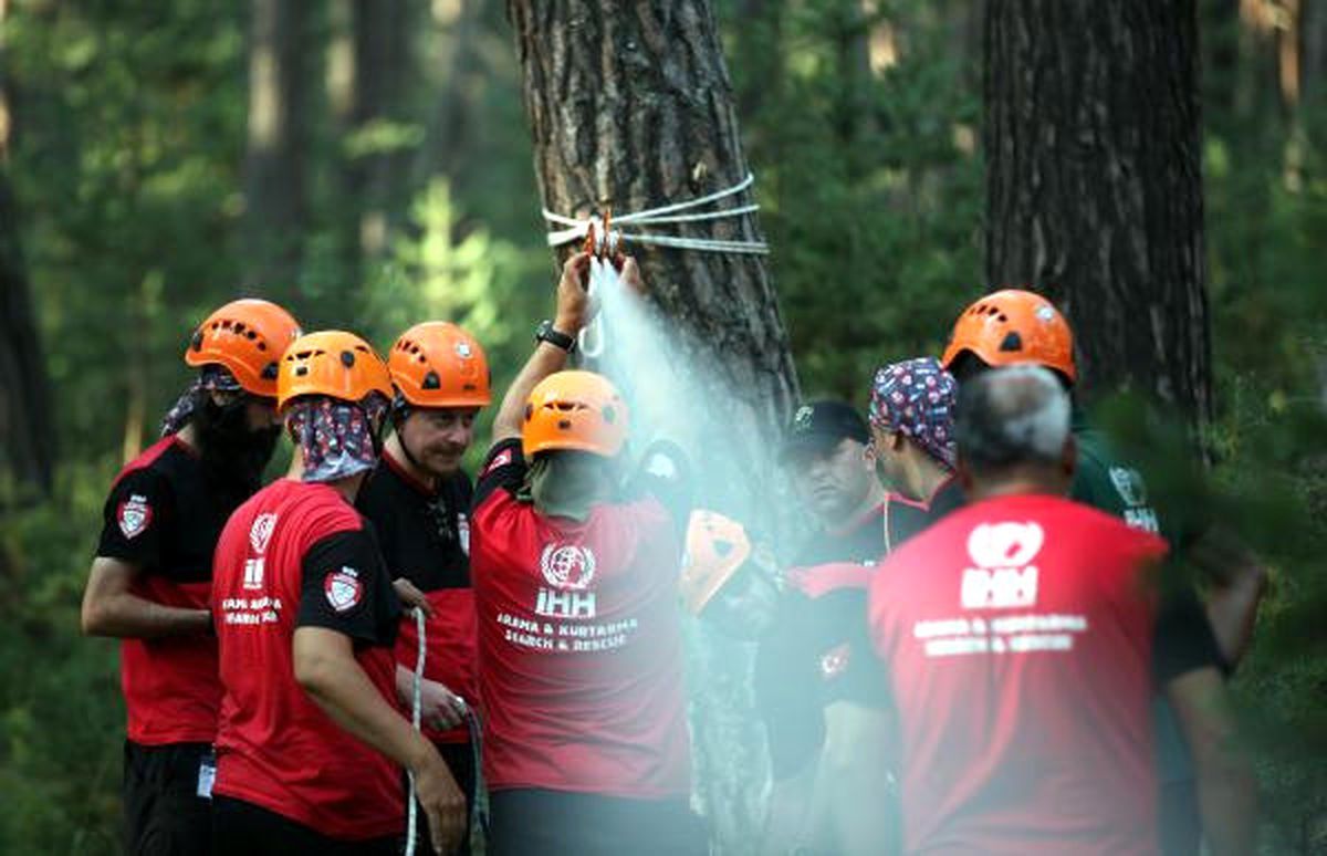 İhh\'dan Bolu Aladağ\'da Arama Kurtarma Tatbikatı
