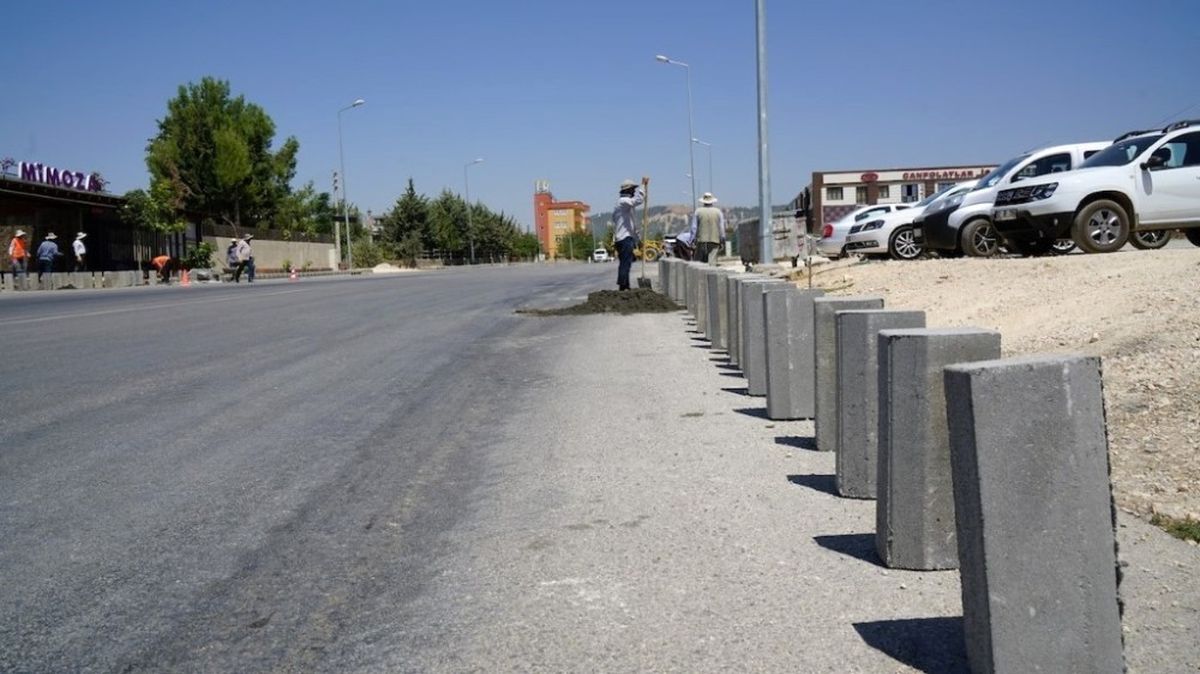 Petrol Caddesinde Kaldırım Çalışması Tamamlandı
