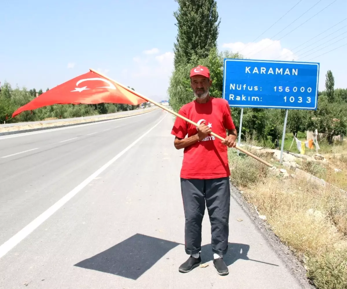 Rüyasında Gördüğü Şehit Ömer Halisdemir İçin Üçüncü Kez Yollara Düştü