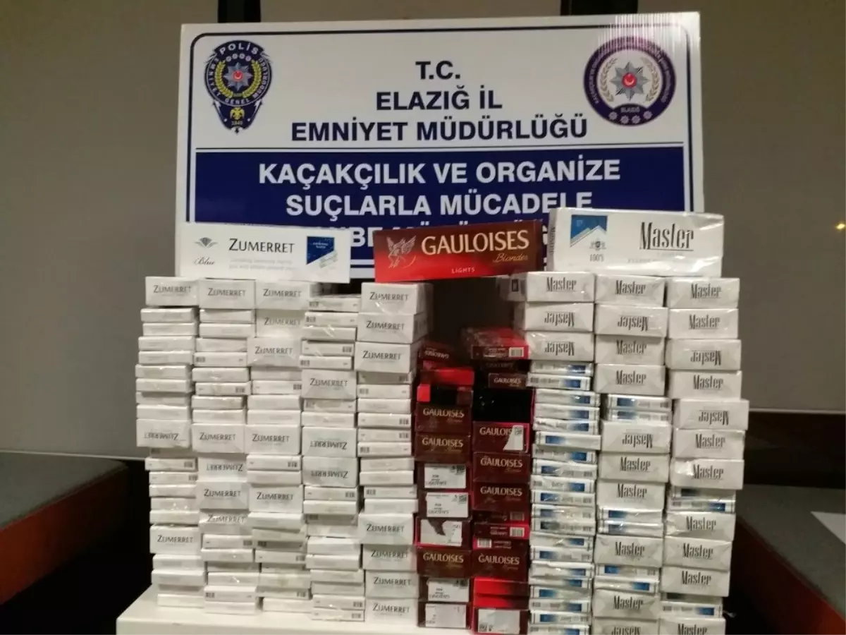 Elazığ\'da Bin 210 Paket Kaçak Sigara Ele Geçirildi