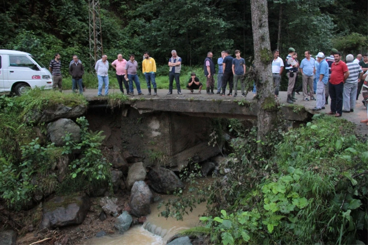 Rize\'de Bir Kişi Sel Sularına Kapılarak Kayboldu