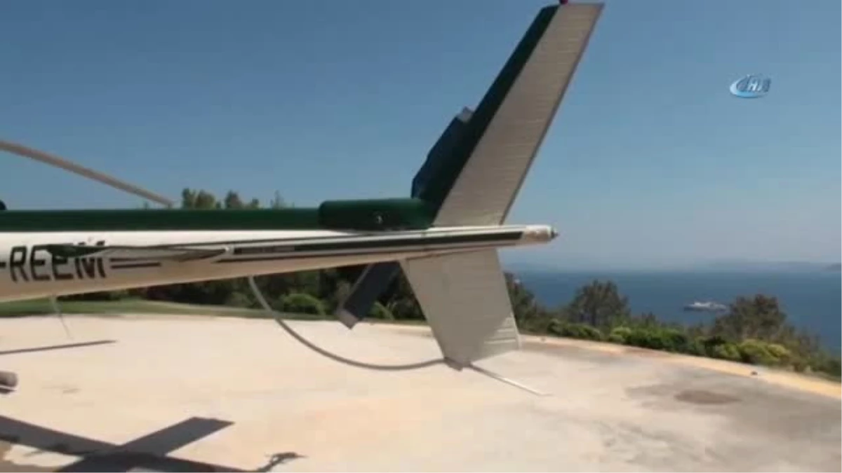 Suudi Prens Bodrum Koylarını Helikopter ile Havadan Gezdi