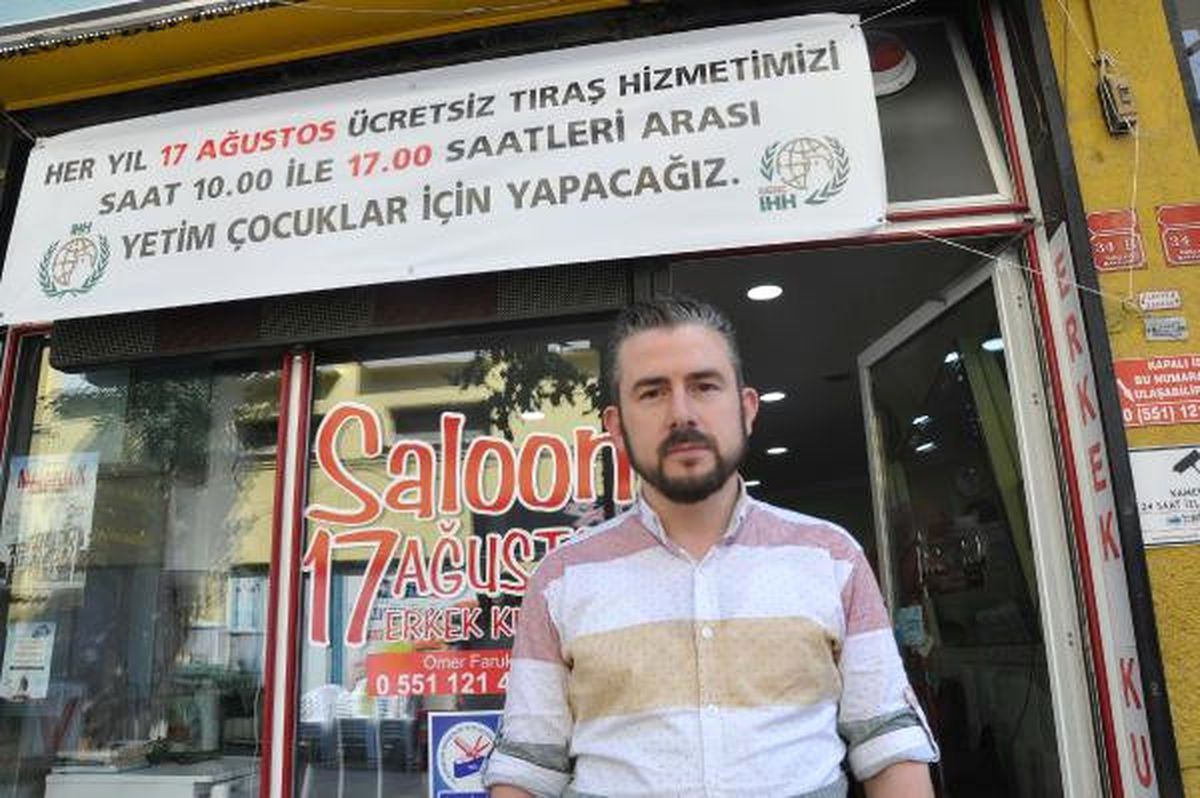 Depremzede Berberden Ücretsiz Tıraş